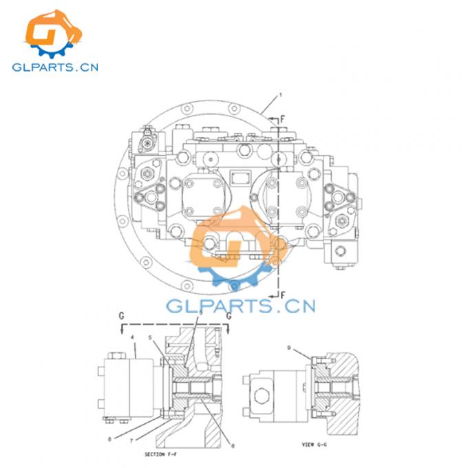 200-3379 E325C Main Hydraulic Pump Used In Excavator Caterpillar Spare ...