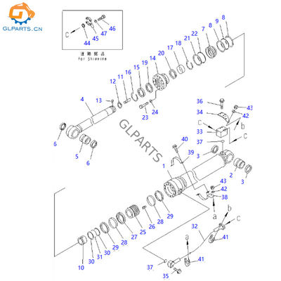 707-13-18760 707-13-18770 707010F690 707010H082 Arm Cylinder for PC400 PC400-7 PC400LC-7 Hydraulic Excavator
