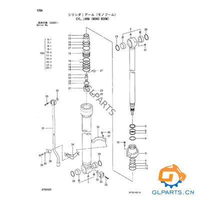 ZX120 ZAX120 Arm Cylinder 4423852 4608256 4438210 4612138 Compatible With Hitachi Excavator