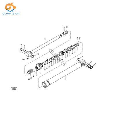 VOE14563823 VOE 14563823 Bucket Cylinder For Volvo EC360B EC330B Excavator Hydraulic Parts