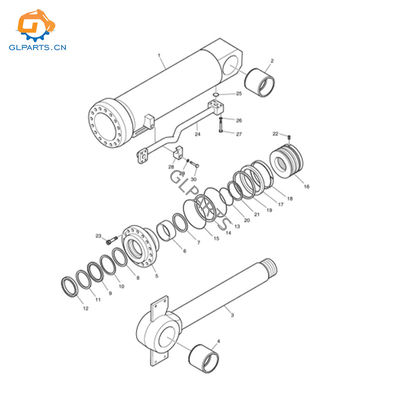 EX120-5 EX130H-5 4317311 Excavator Hydraulic Boom Cylinder Factory