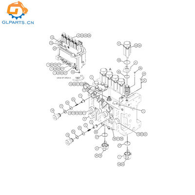 4602604 460-2604 Hydraulic Main Control Valve for E345 E349 Excavator Parts