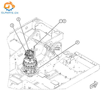 378-9517 3789517 Excavator Swing Gearbox Reduction Gear for E320D2 320D2 Hydraulic Machine Parts