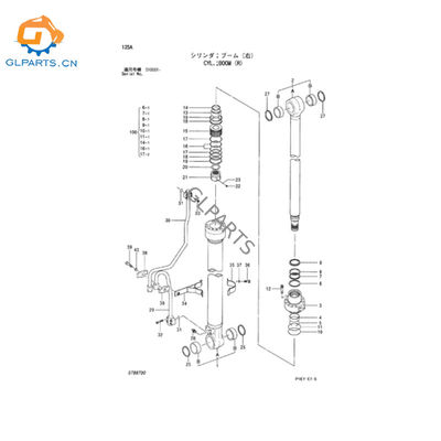 9185297 4428438 Boom Hydraulic Cylinder for ZX110 ZX110-E ZX110M Excavator Parts Factory