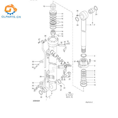 4659269 Hydraulic Bucket Cylinder for Hitachi ZX670-5G ZX650LC-3 ZX690 Excavator