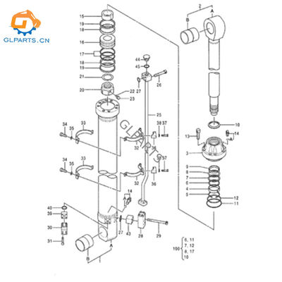 EX1200-5 EX1200Arm Hydraulic Cylinder for Hitachi EX1200-5 EX1200 Big Excavator