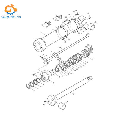 440-00059A Bucket Hydraulic Cylinder FOR Doosan DX225LC SOLAR 225LC-V