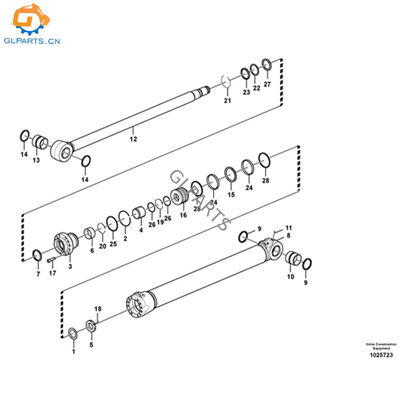 14548954 14683207 Boom Hydraulic Cylinder for Volvo EC460C EC480D Excavator