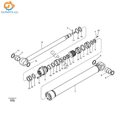 VOE14523672 14507290 Dipper Arm Hydraulic Cylinder for Volvo EC460B Excavator
