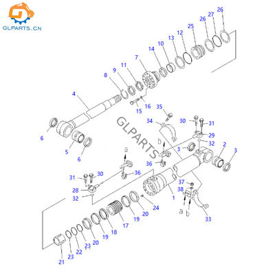 707-13-12260 707-01-XY800 707010A290 70701XY810 Boom Hydraulic Cylinder for PC200-7 PC200 PC200LC-7