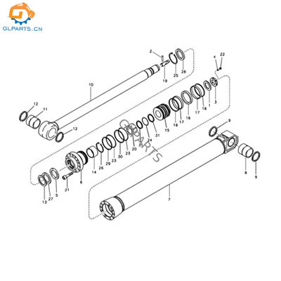 VOE14510443 VOE14563855 Dipper Arm Cylinder For Volvo EC290B EC290LC EC290BLC Heavy Parts