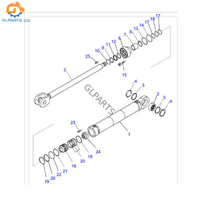 707-13-28130 707-E1-01830 707-Е1-01880 Boom Arm Bucket Hydraulic Cylinder for Komatsu PC2000-8