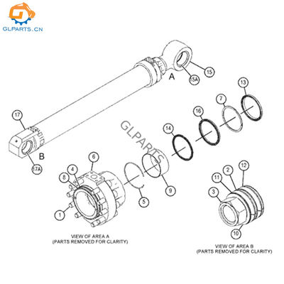 4914653 Boom Hydraulic Cylinder for CAT 5090b Front Shovel Excavator