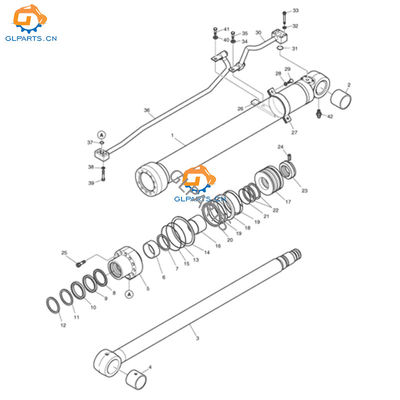 K1027313 K1026247A K1008738A Boom Hydraulic Cylinder for DX160LC DX140LC