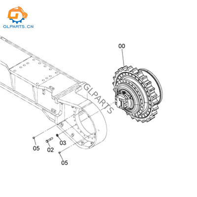 9301480 9270013 Asesor del motor del dispositivo de viaje para EX1200-6 Reparación de piezas de excavadora Reemplazo