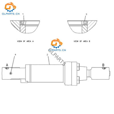 Shovel Excavator Cylinder 1211518 3743206 3744298 for 5090B Front Bucket Hydraulic Master